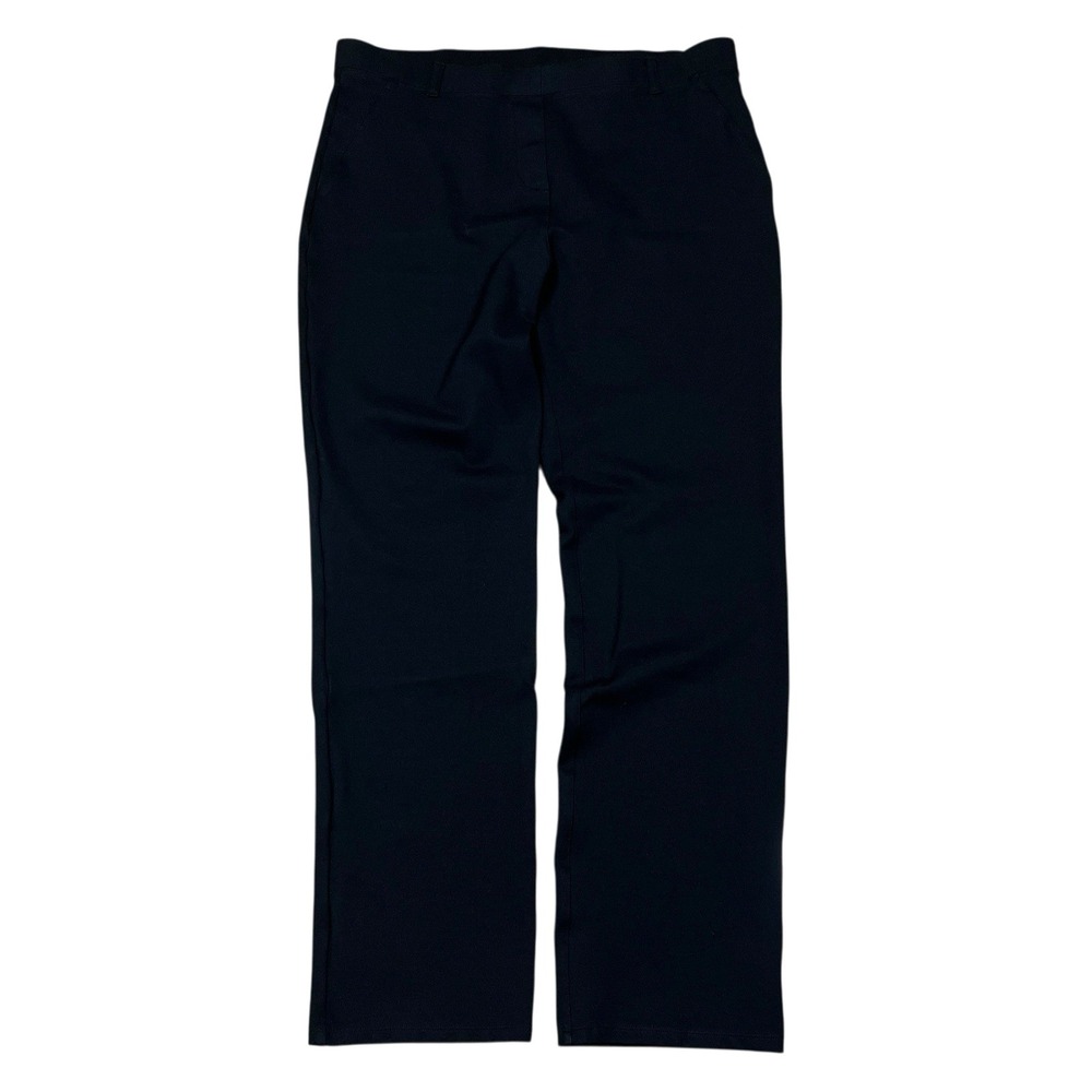 Quince Ultra-Stretch Ponte Crop Pants XL TALL (35x30) Black Straight Leg Pull On